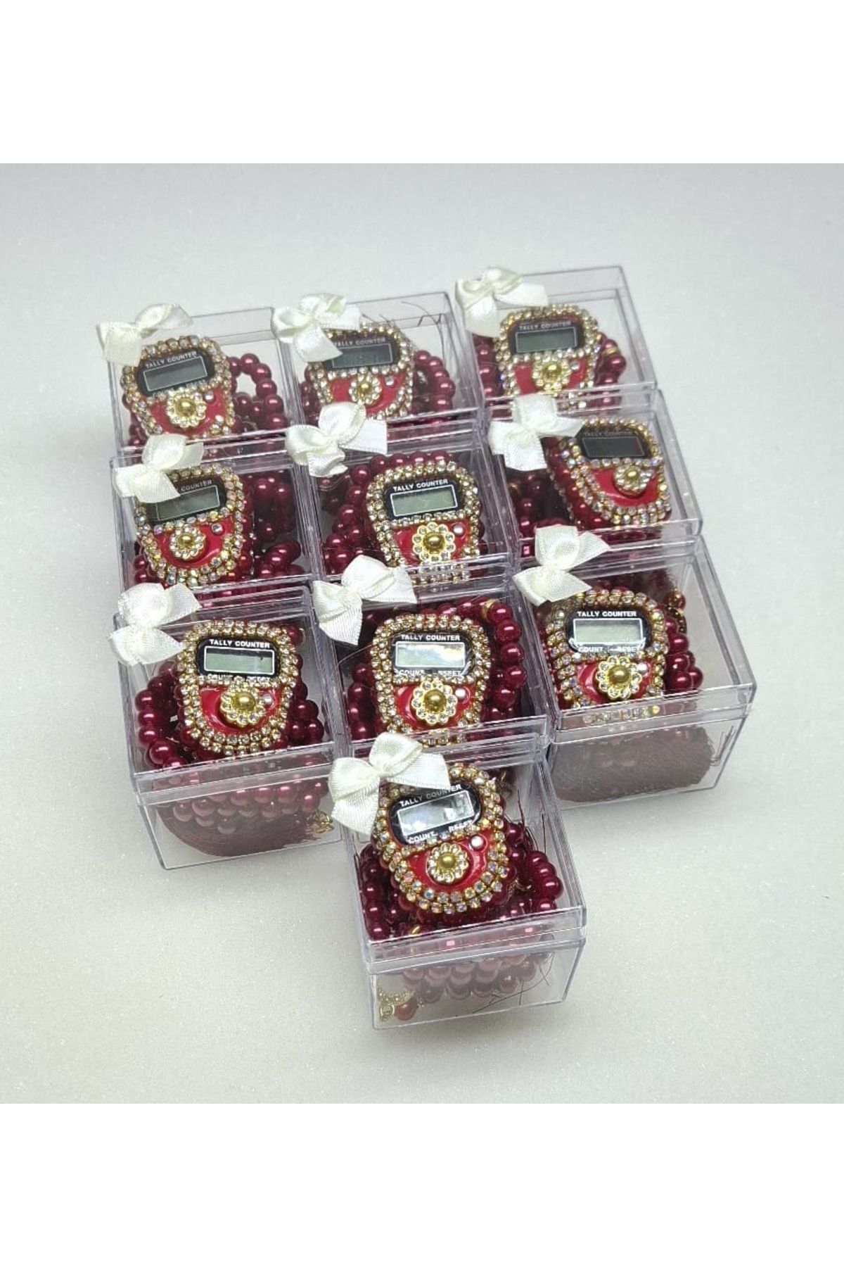 gift, 10-piece Mica Boxed Gemstone Zikirmatik Rosary Gift Set, Mawlid,circumcision, souvenirs