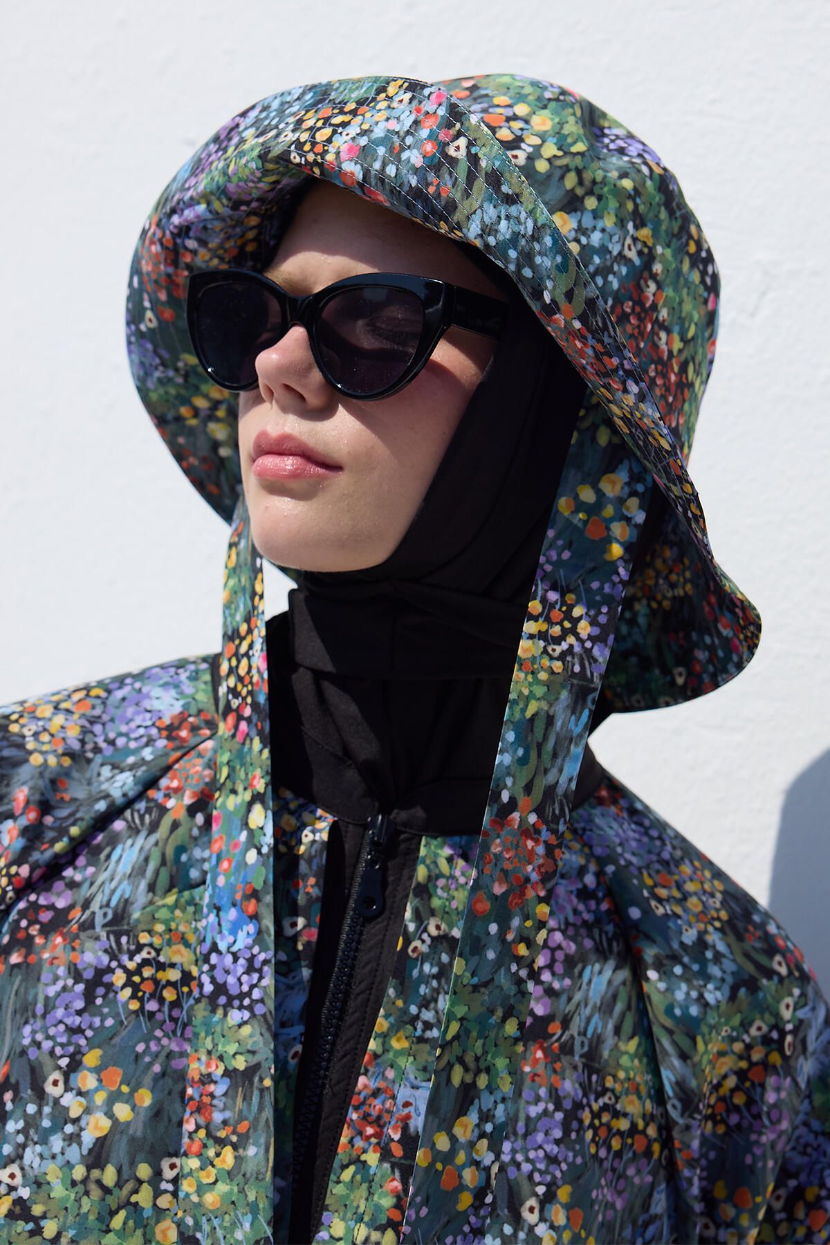 Manuka-Tiny Flower Tied Bucket Hat 2