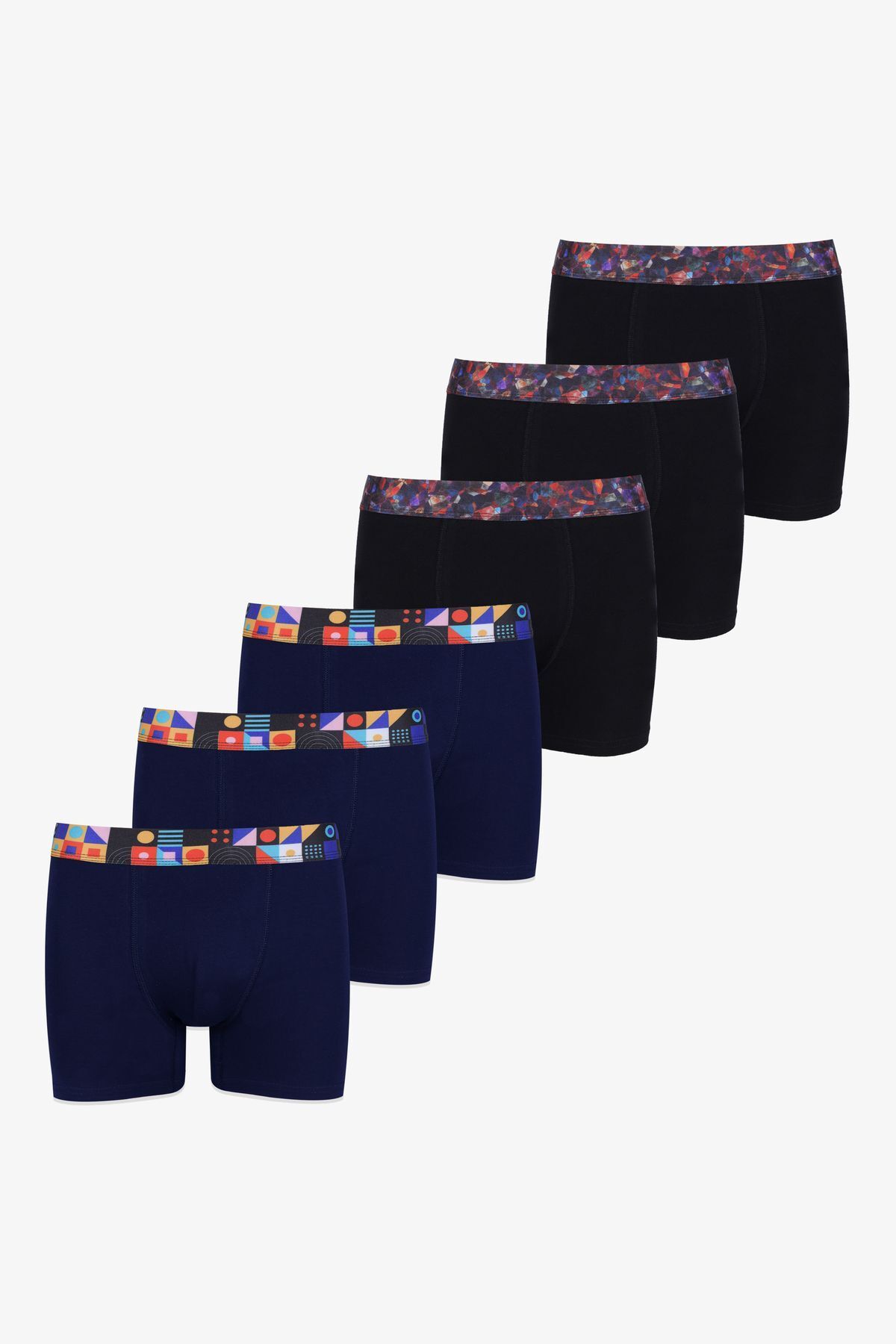 boxer lycra avec six cotons tiges masculins
