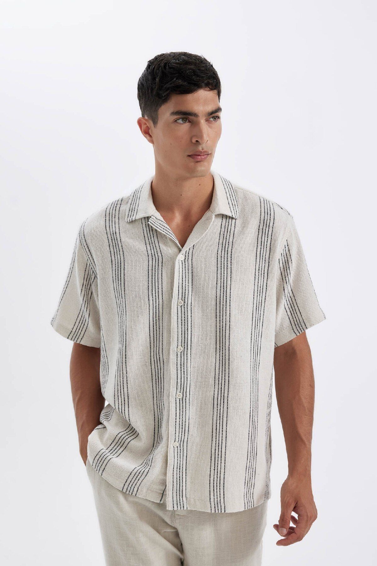 پیراهن مردانه دفاکتو | D1374AX24AU Defacto - Image 4