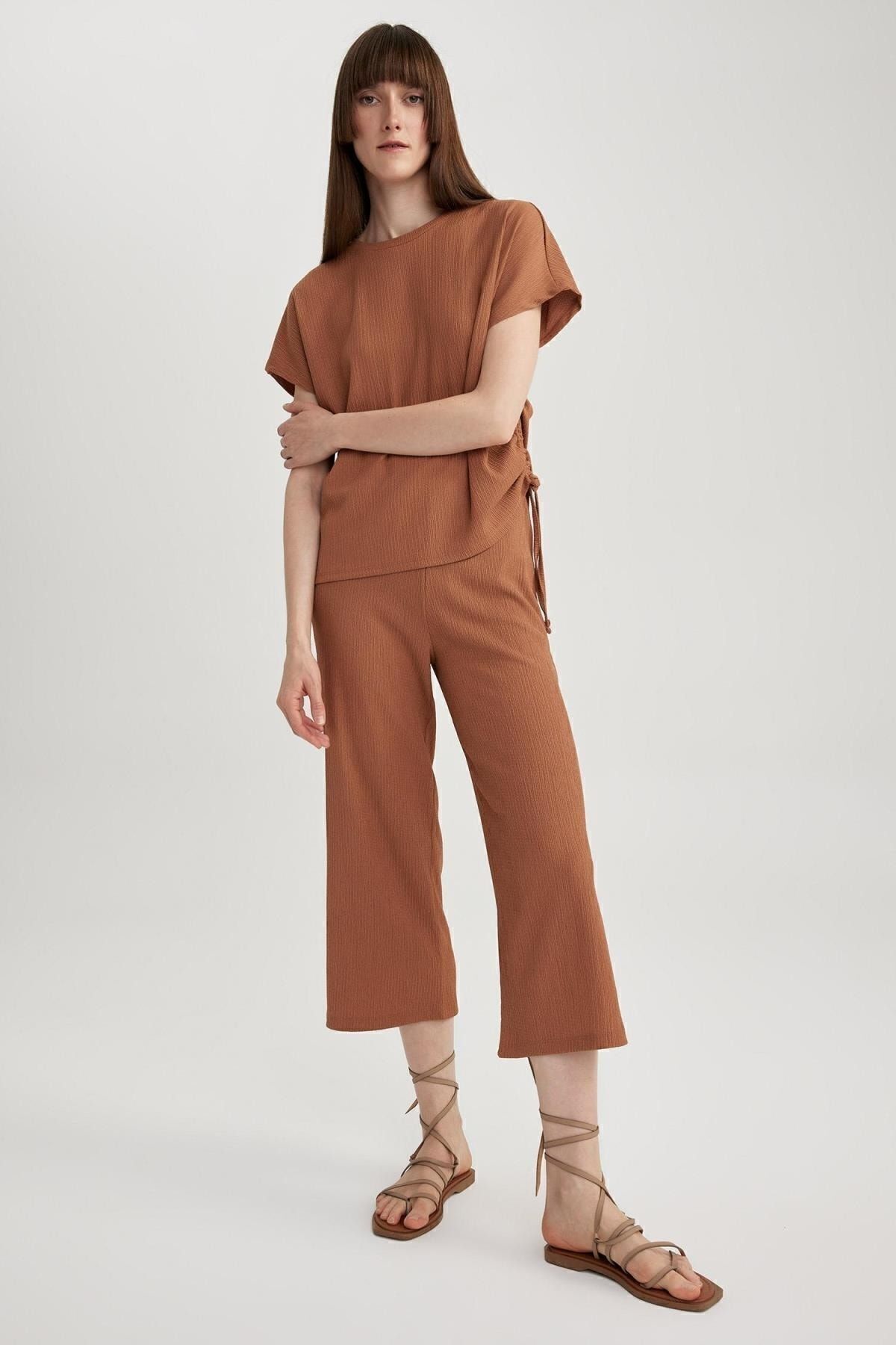 DeFacto-Штани міді Regular Fit Regular Fit 3