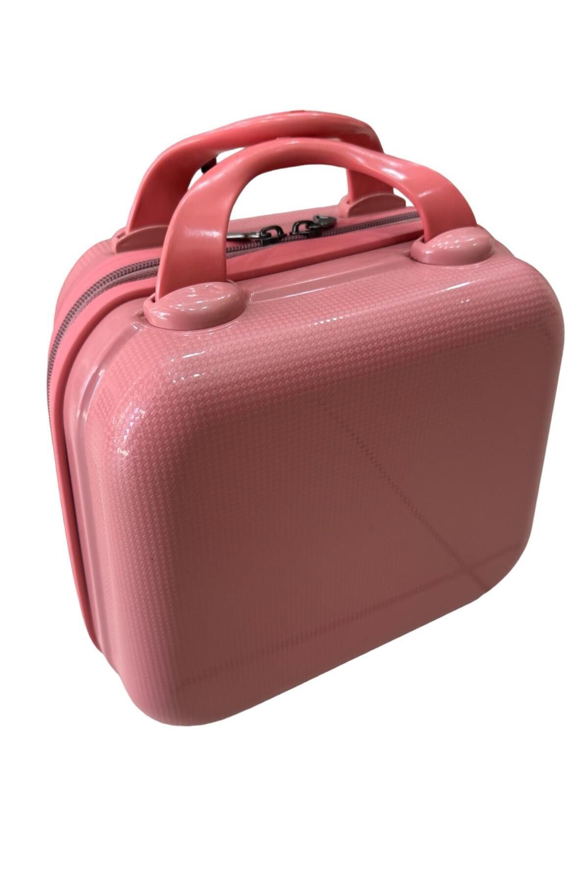 Premium Plastic Travel & Makeup Bag Pink 252355ş55
