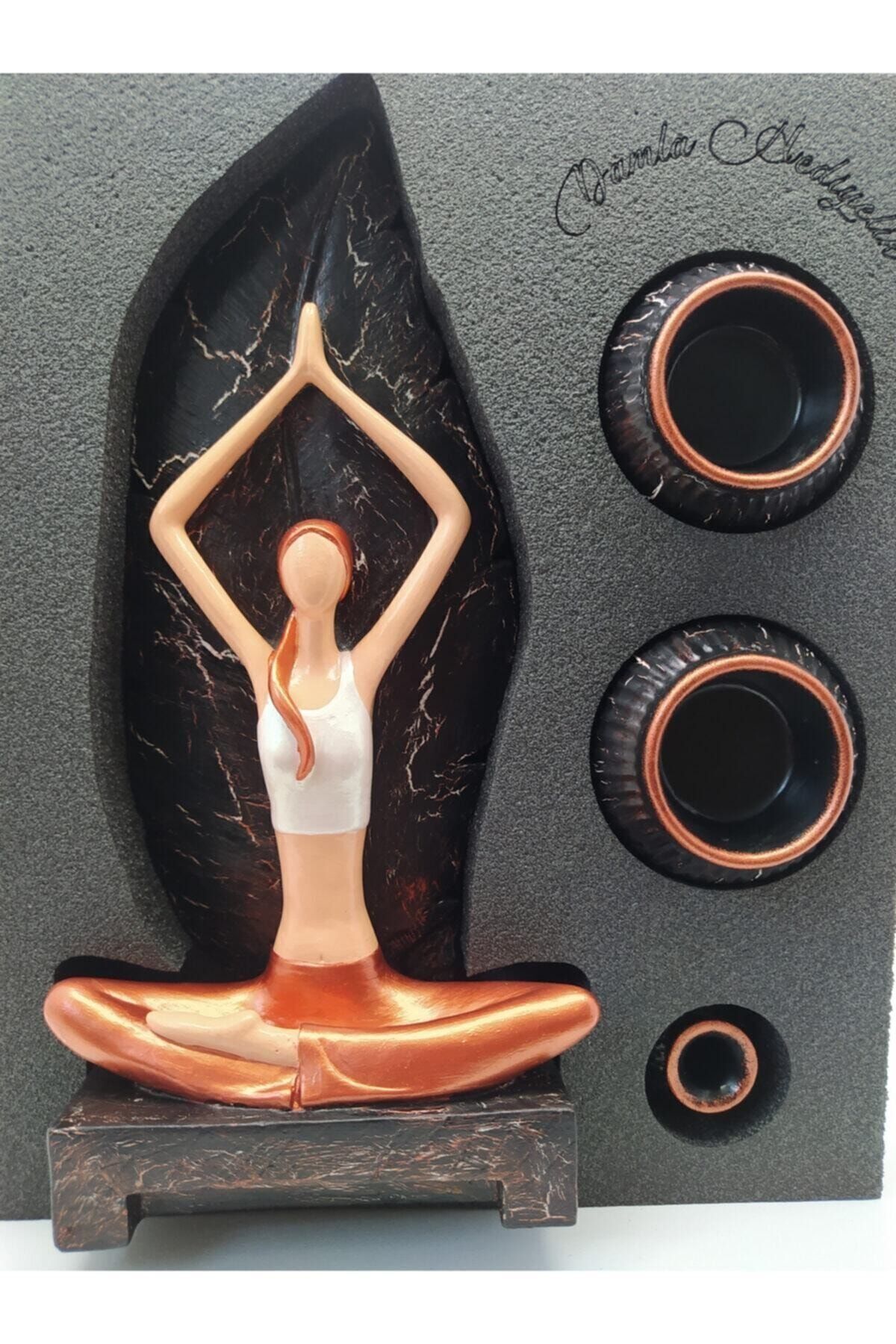 Yoga Yapan Kız Tütsülük Ve Mumluk Dhyykçatlatma