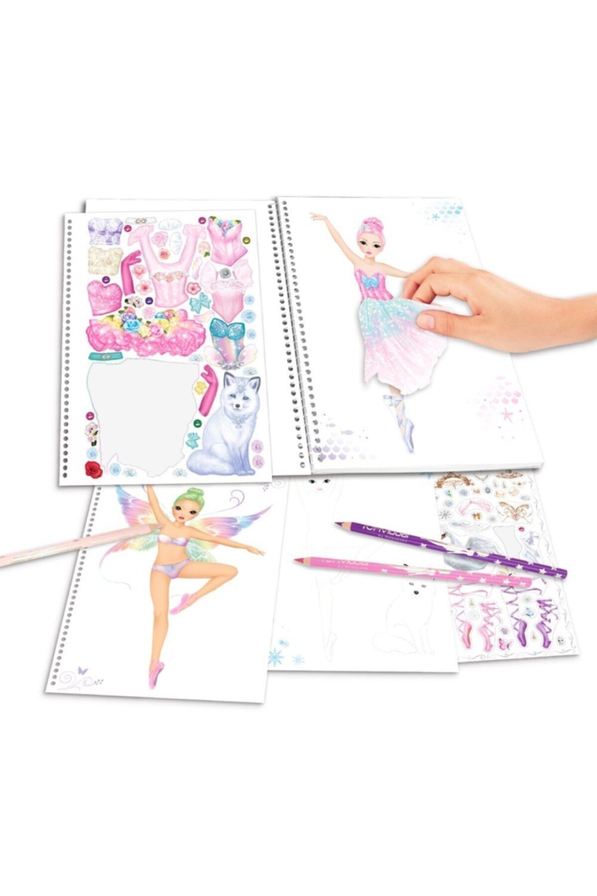 Top Model-Create Your Fantasy Model Coloring Book Ballet Design Book 2