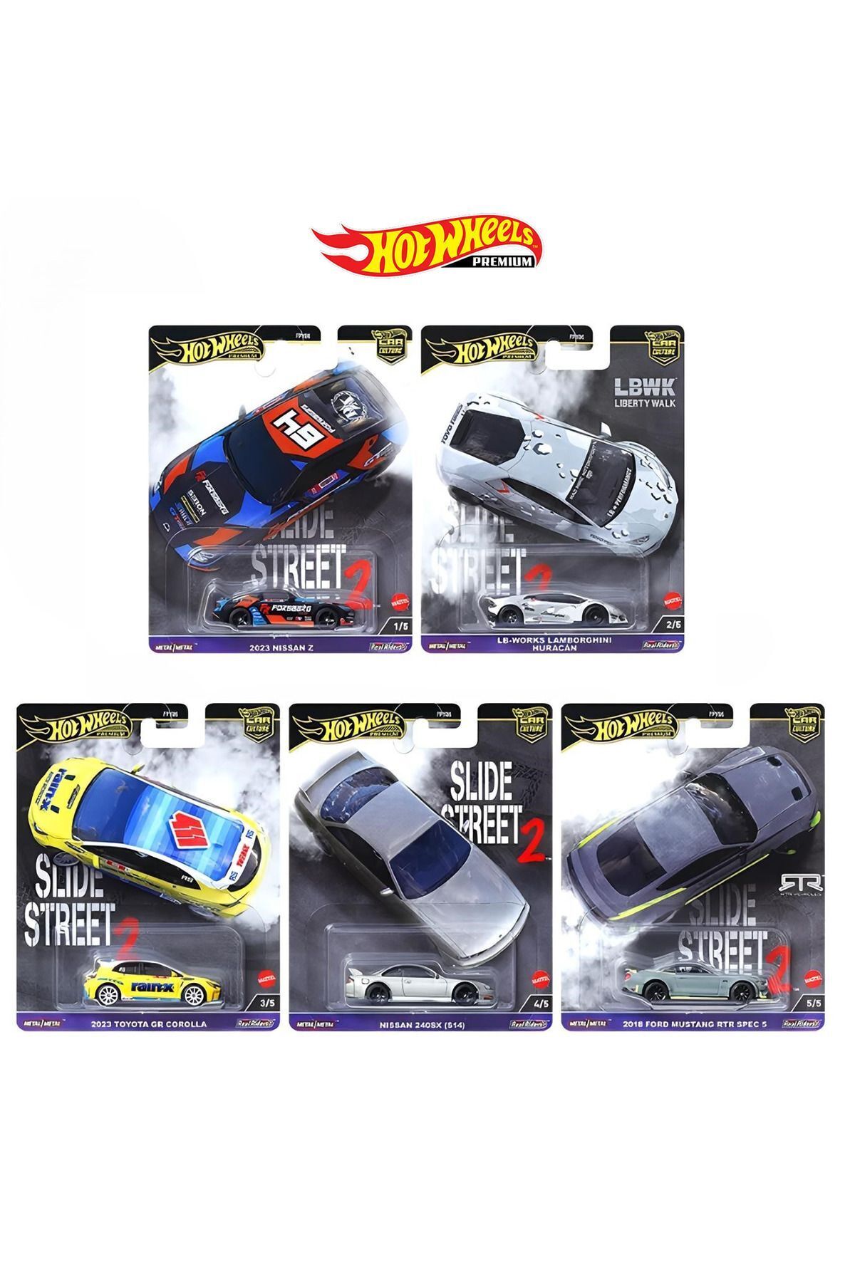 HOT WHEELS Premium Car Culture Slide Street 2 5'li Set - Fiyatı