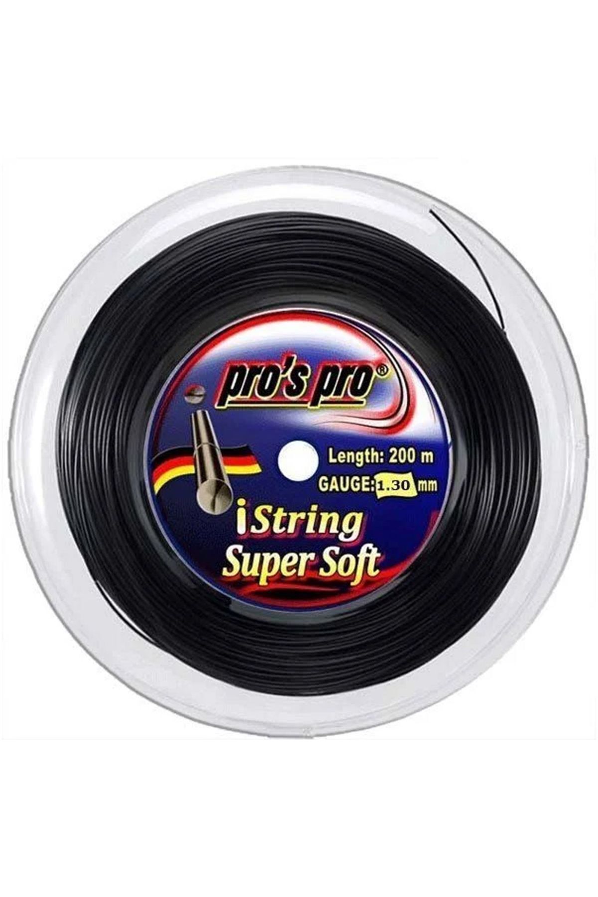 تجهیزات تنیس PRO ISTRING فوق العاده نرم 1 30 میلی متر. ROLL RACKET CORKER 200 متر سیاه Pro's Pro