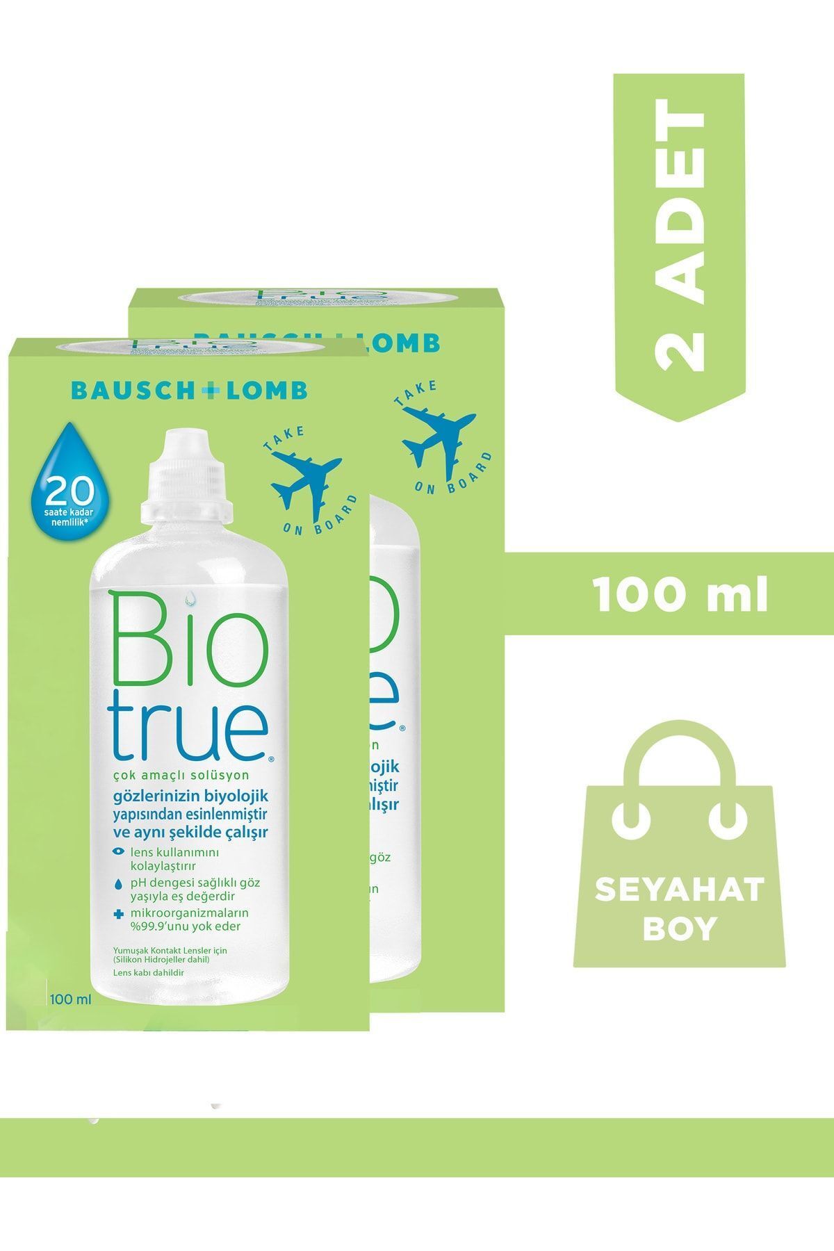Marka Bausch & Lomb 100 ml 100 ml Bio True Lens Solüsyonu. Son Kullanım :05/2025