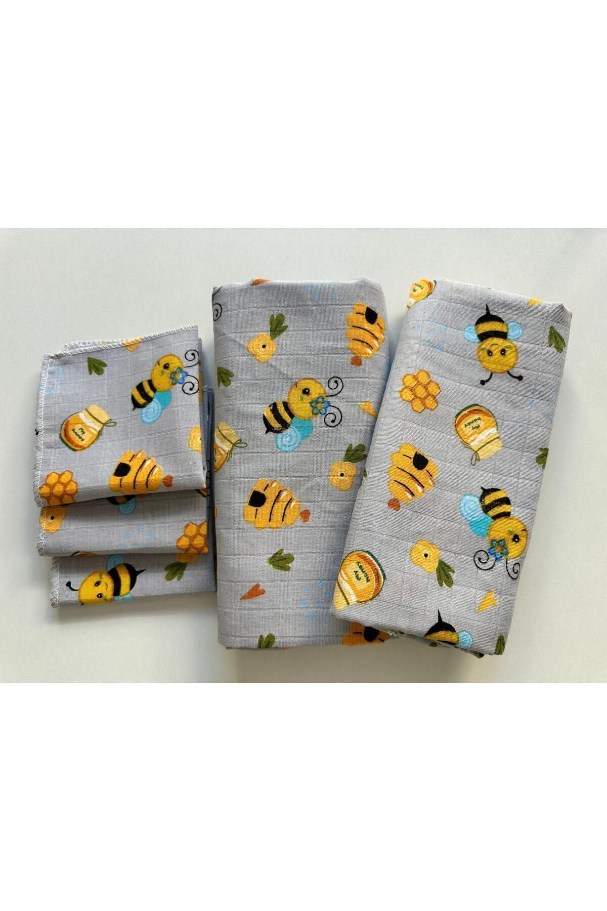 Mini Baby MÜSLİN BATTANİYE VE MÜSLİN AĞIZ MENDİLİ fotoğrafı 6 (önizleme)