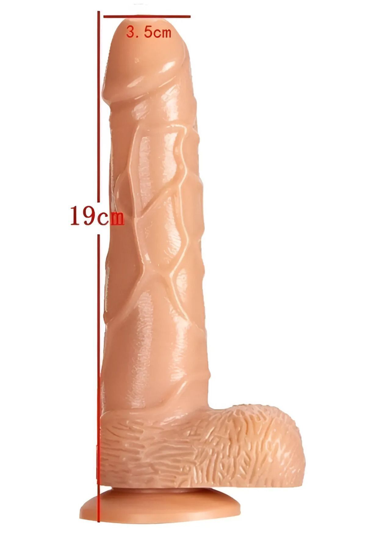 19 Cm Ultra Yumuşak Gerçekçi Dildo Penis 1 Adet Lavman Duş Pompası Anal Deneyim Seti 2