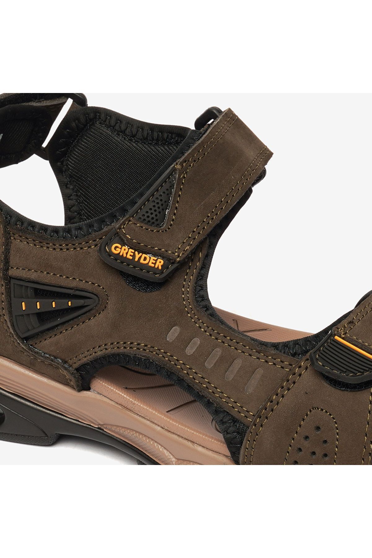 Greyder-Ανδρικά σανδάλια από γνήσιο δέρμα Khaki - 4y1cs14522 5