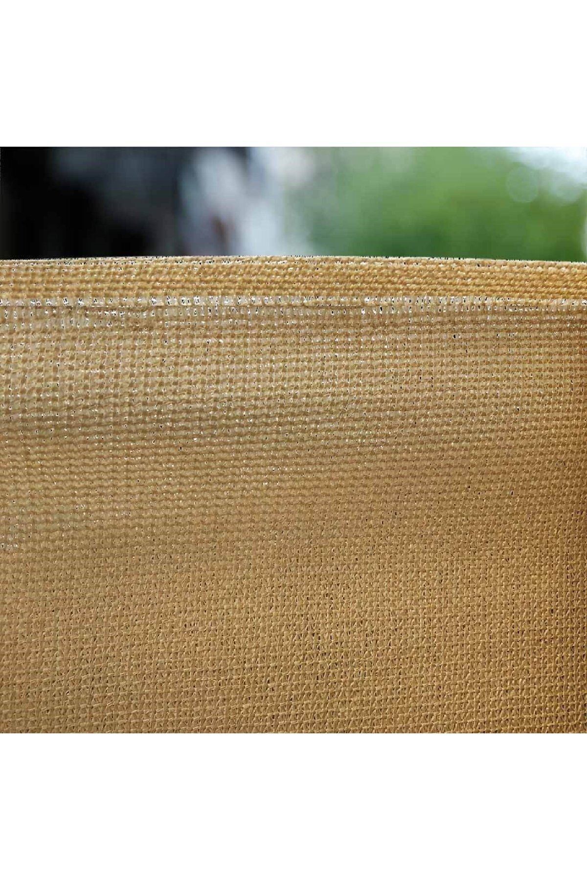 fileambalaj Yüzde 95'lik Krem Gölgelik File - 1*2 Metre - Branda - Çit Filesi