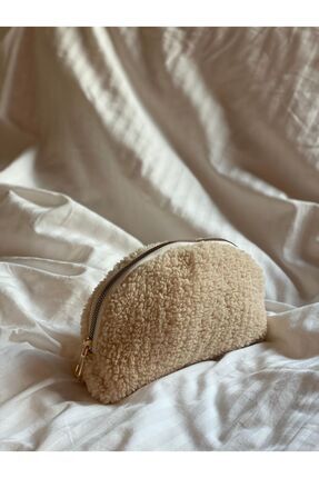 4nio Teddy Kumaş Kozmetik/ Makyaj Çantası seyahat Organizeri Makyaj organizer...