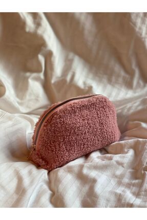 4nio Teddy Kumaş Kozmetik/ Makyaj Çantası seyahat Organizeri Makyaj organizer...