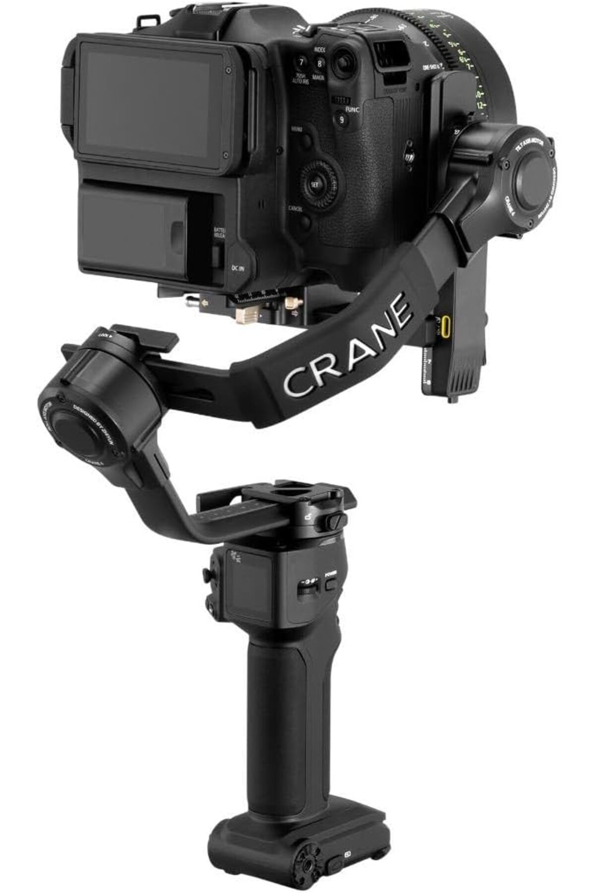 ZHIYUN-Crane 4 Combo Stabiliser Gimbal for Cameras DSLR and Mirrorless, Camera Stabilizer 3-Axis 5