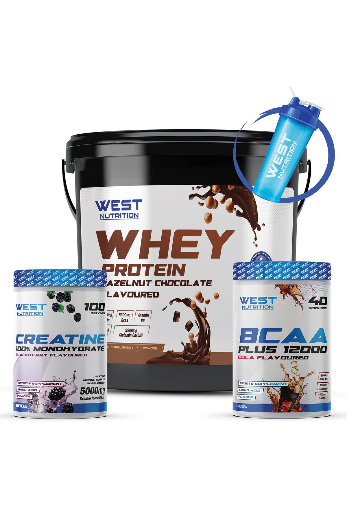 Whey Protein Tozu 3600 gr BCAA Kreatin Monohidrat Paketi