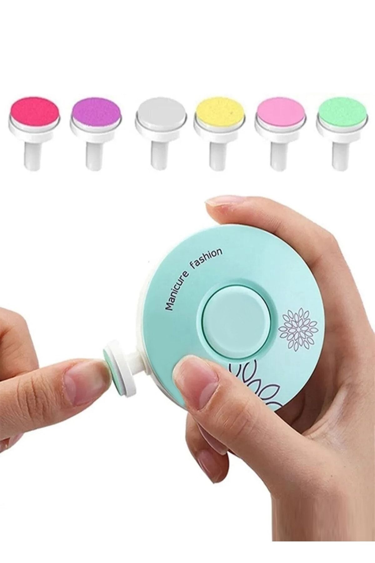 Hyd Yenidoğan Bebek Çoçuk Yetişkin Dönerli Pilli Tırnak Kesme Makinesi Manikür Seti Törpüleme Makinası fotoğrafı 2 (önizleme)