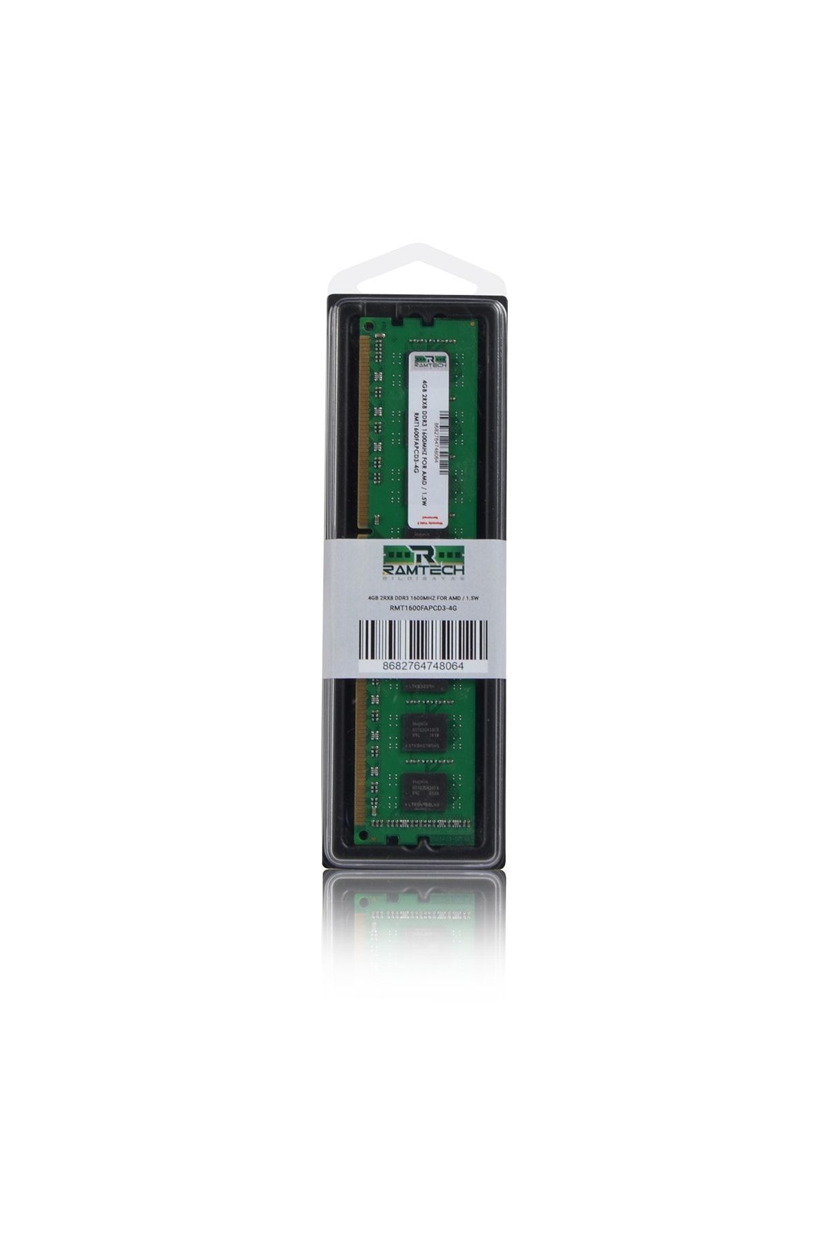 RAMTECH-(متوافق فقط مع معالجات AMD) 4 جيجابايت DDR3 1600 ميجاهرتز رام سطح المكتب 1.5 واط 2