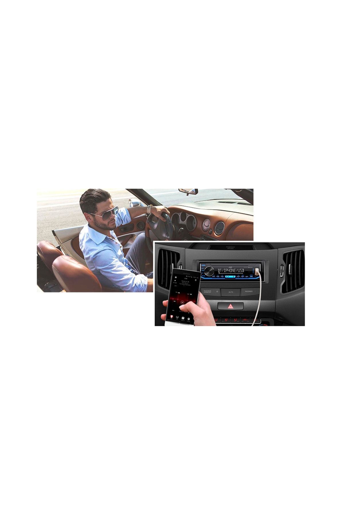 JVC-Kd-x351bt Usb Aux Bluetooth 2 Amp Output 13 Band Eq K2 3