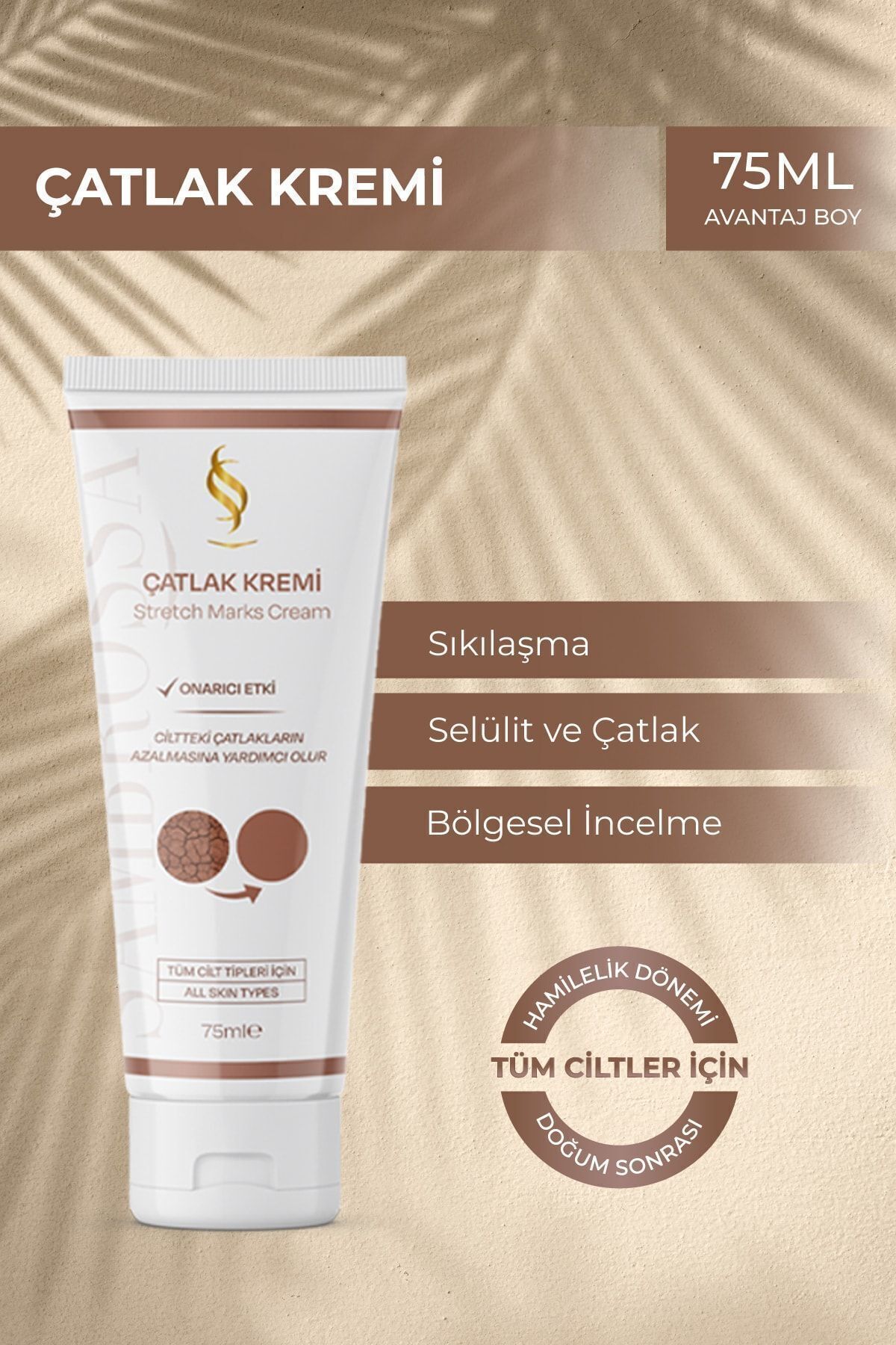 Çatlak Onarıcı & Çatlak Oluşumu Önleyici Krem 75ml Hamilelik & Doğum Sonrası — S.K.006 — تصویر 3 از 7