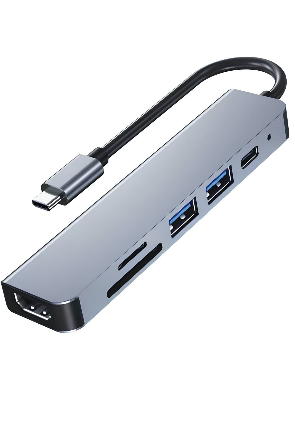 Abbruch-Macbook Air Pro Compatible 6in1 Hub to Type-C Multiplier Converter, HDMI, SD Card PD USB Multiplexer 2