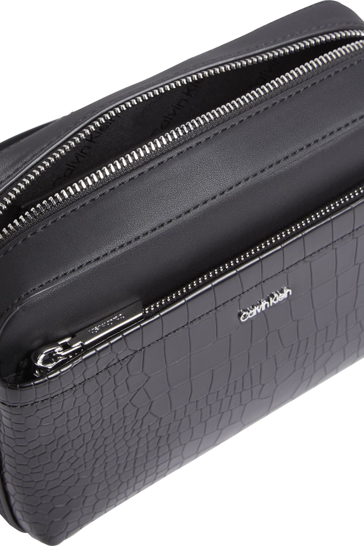 کیف شانه ای مشکی مردانه و زنانه CK باید BAB_CROCO را مجبور کند Calvin Klein