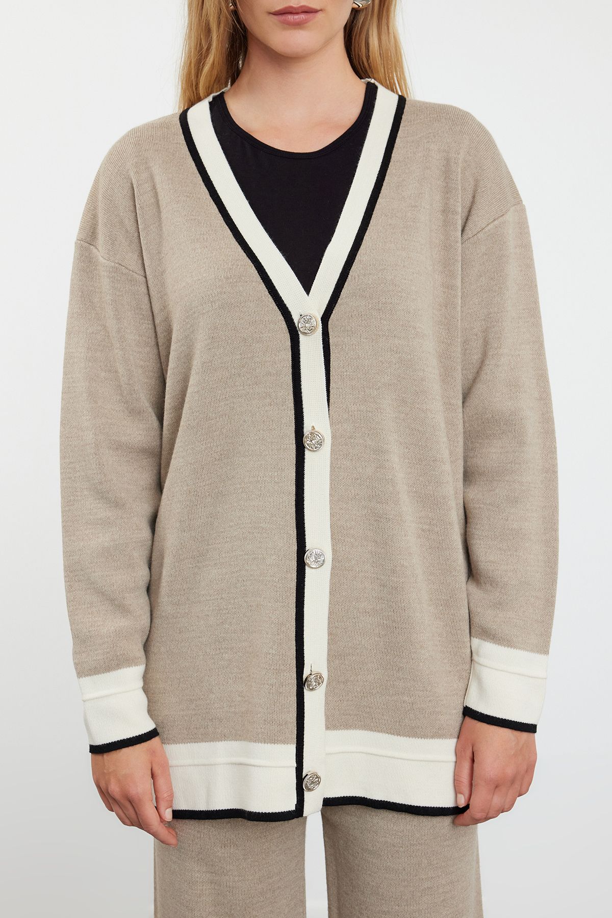 Trendyol Modest-Трикотажний кардиган і штани з норки TCTAW25US00002 3