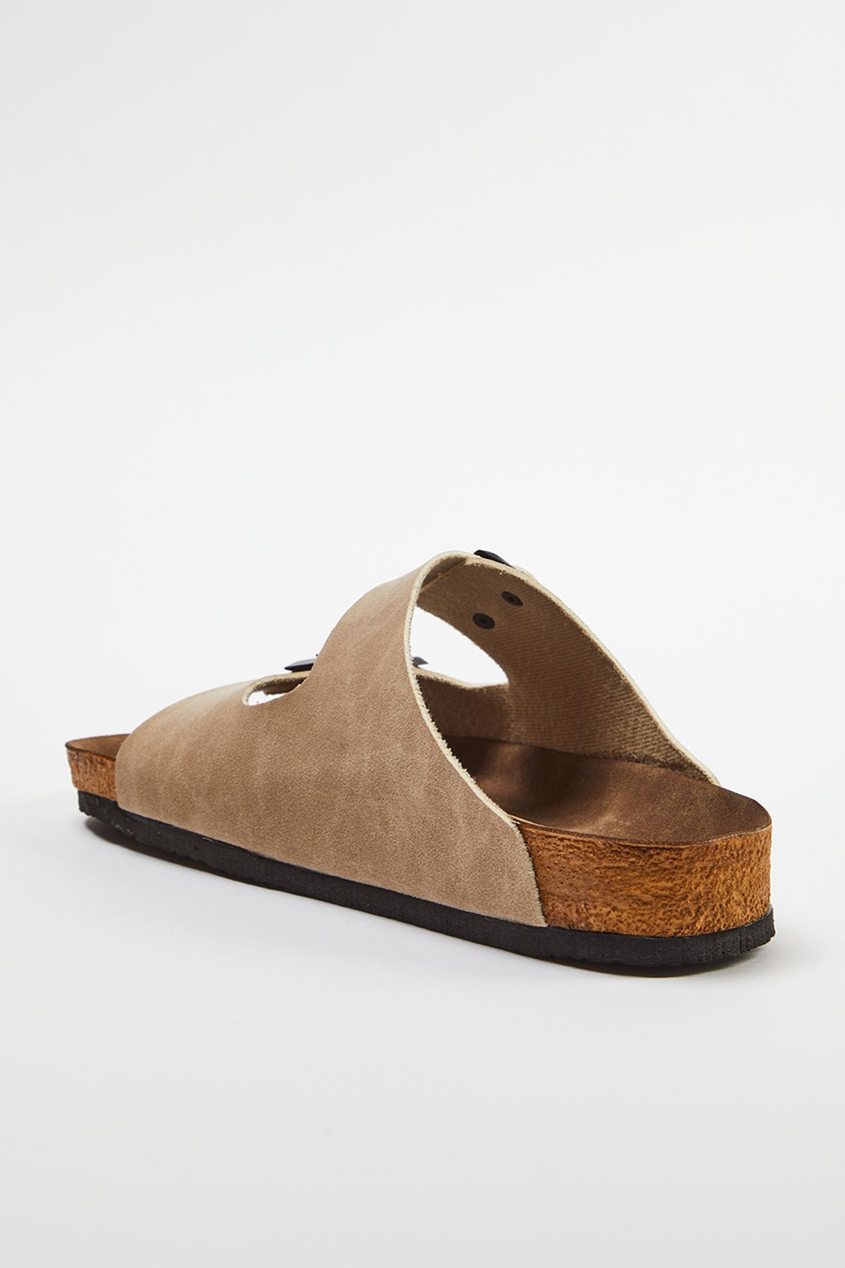 TRENDYOL SHOES-Bézs színű női papucs - dupla csat, TAKSS24TE00004 4