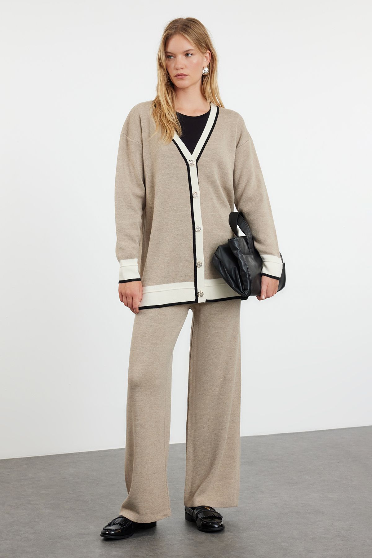Trendyol Modest-Трикотажний кардиган і штани з норки TCTAW25US00002 1