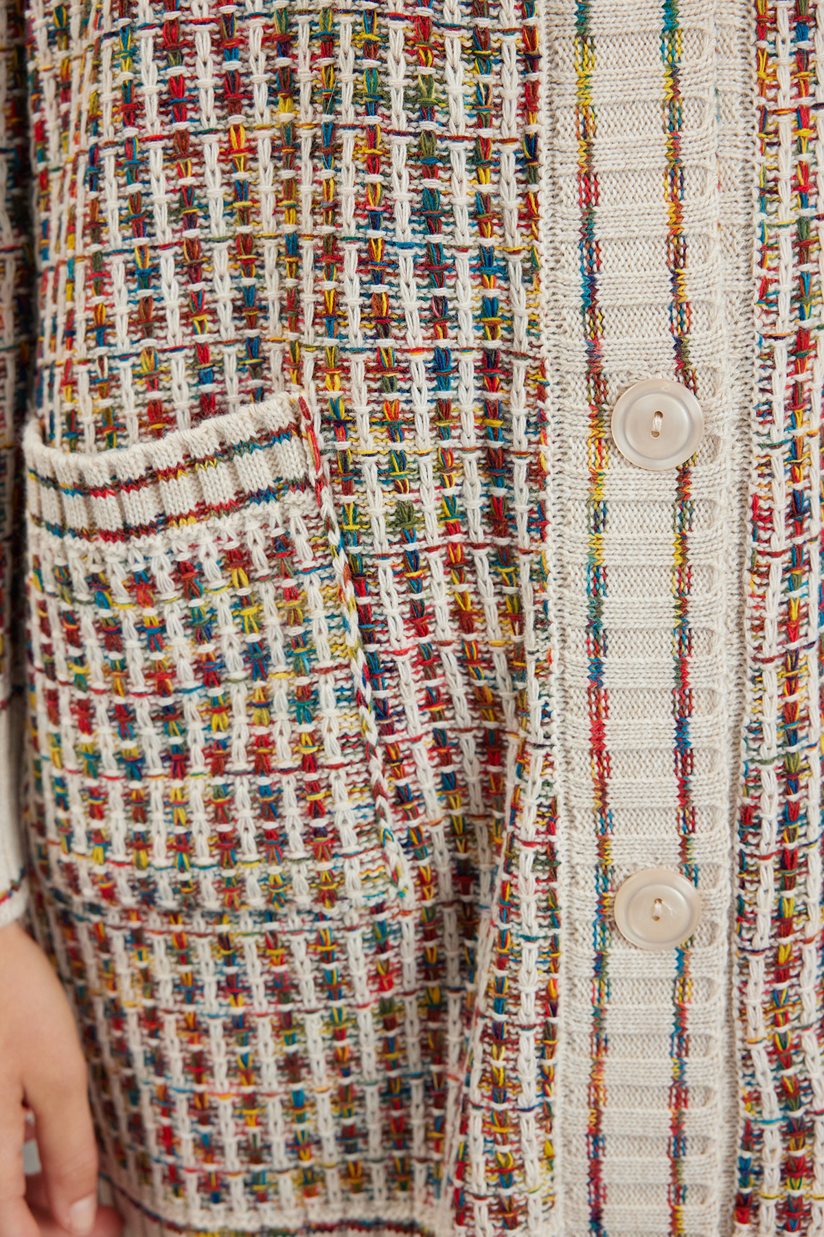 Trendyolmilla  Taş V Yaka Triko Hırka TCTAW22TH0144 - Görsel 4