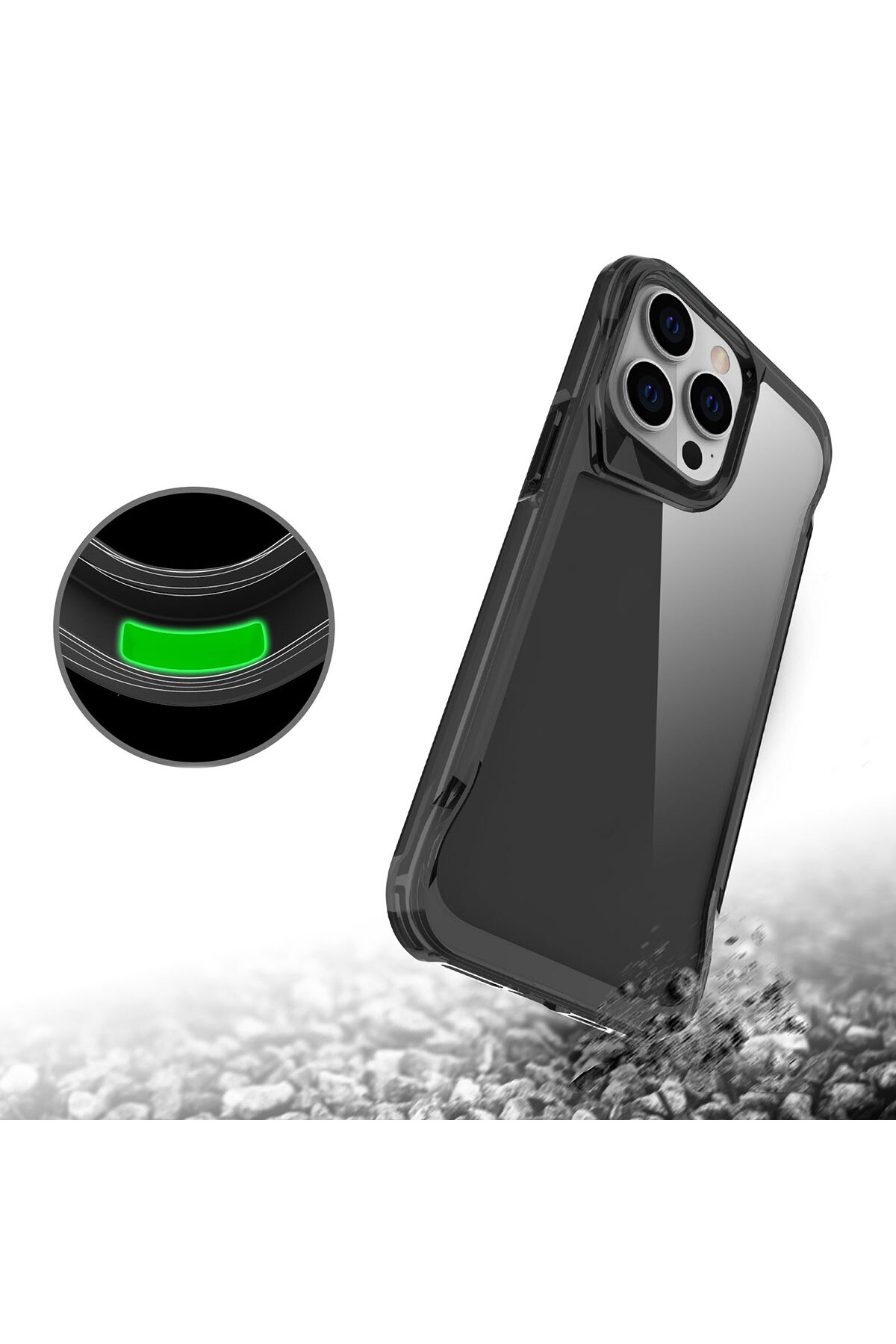 iPhone 15 Pro Max Uyumlu Zore T-Max Kılıf-Renksiz