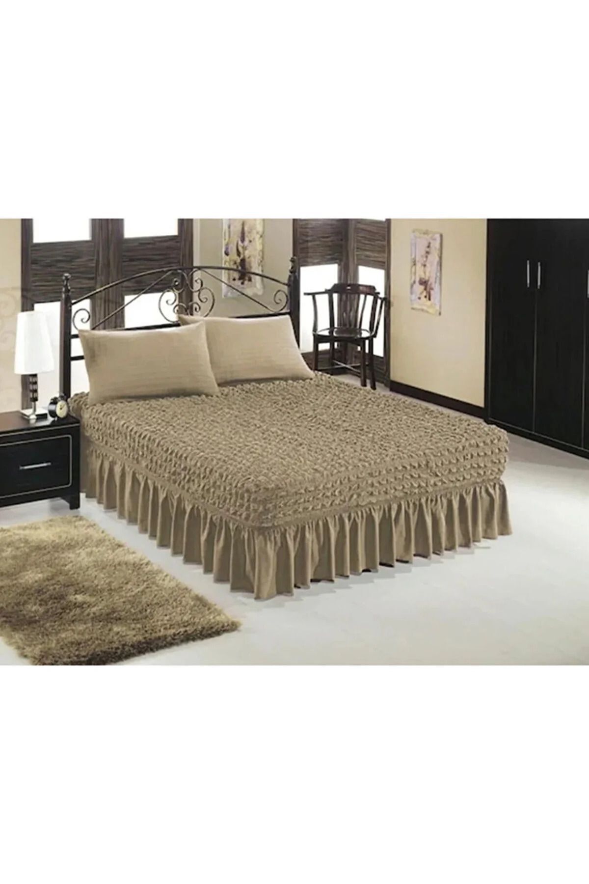 uytm-Double Burlap and Lycra Washable Bedspread 1