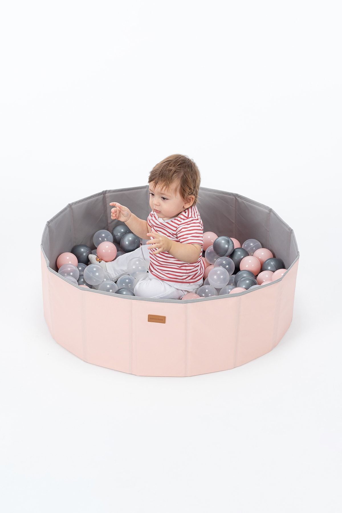 Wellgro 90 Toplu Katlanır Top Havuzu - Pembe fotoğrafı 2 (önizleme)