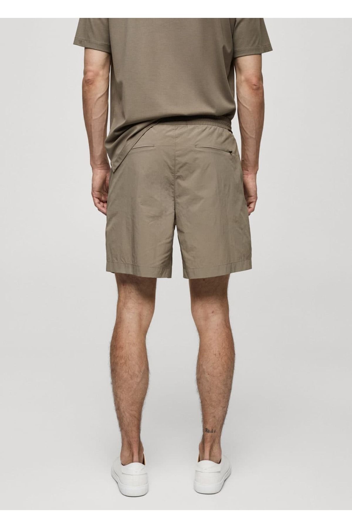 MANGO Man-Waterproof Drawstring Bermuda Shorts 4
