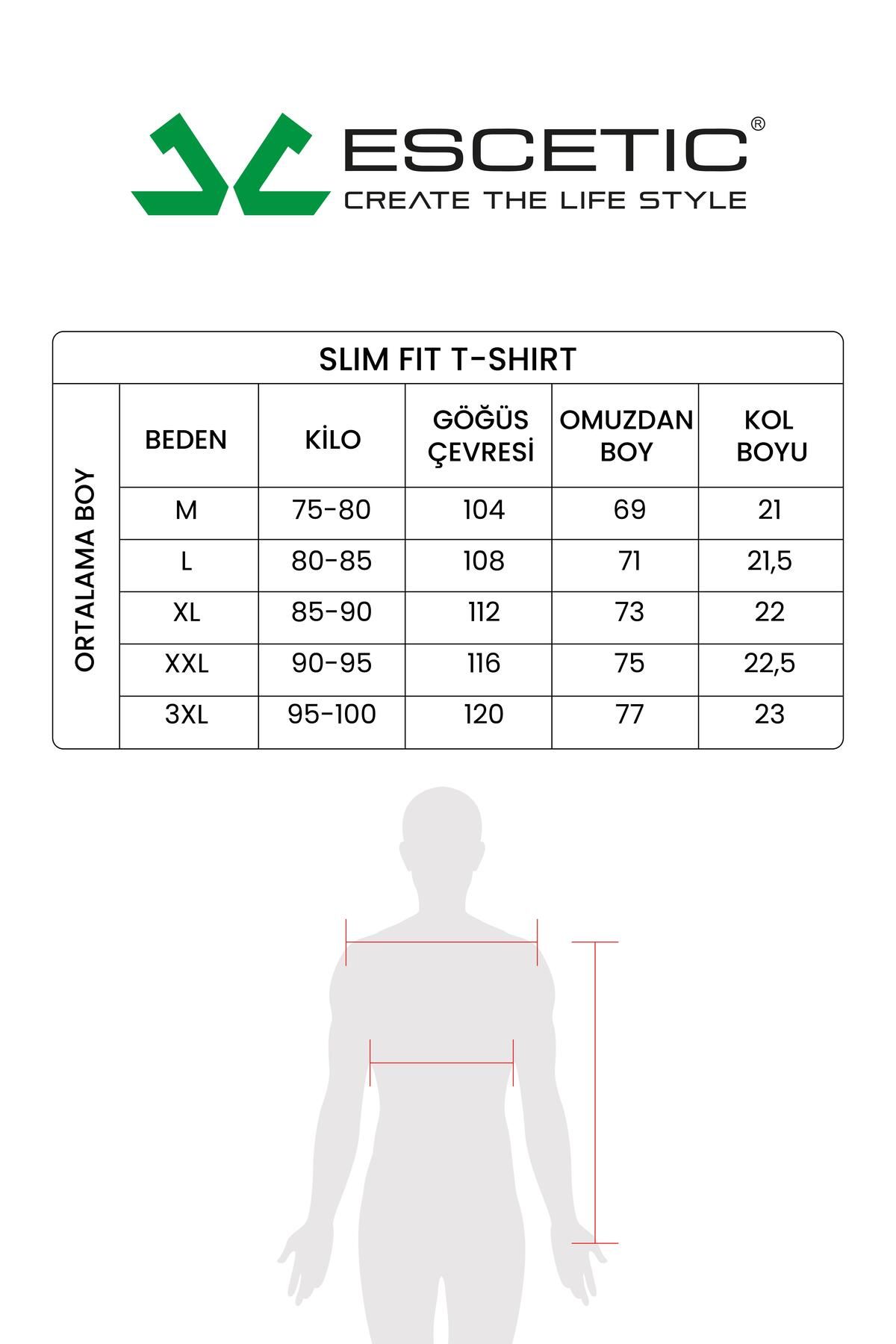 تی شرت ورزشی مردانه پیراهن مودال SLIMFIT TRESHT T0083 پارچه یقه Escetic