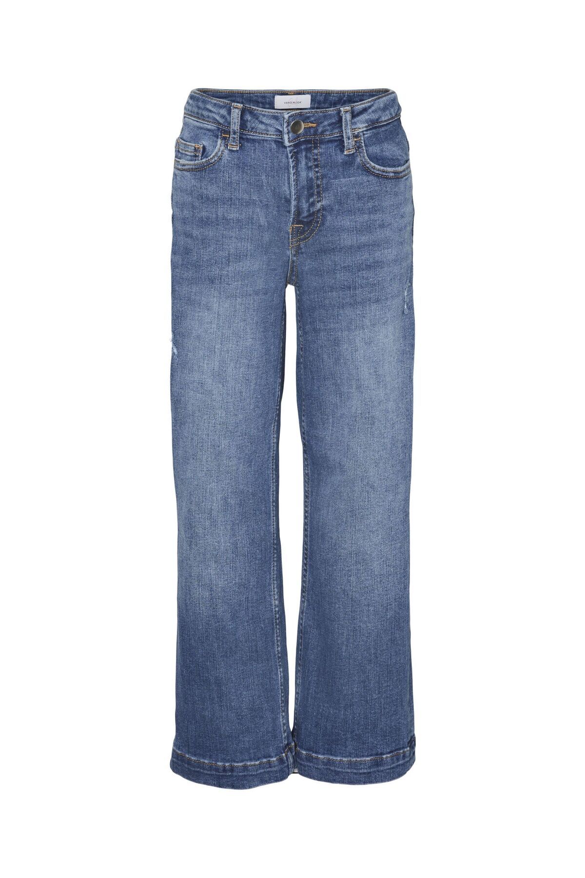 Vero Moda Girl-Weit Geschnitten Vmdaisy Orta Bel Weit Geschnitten Jeans 1