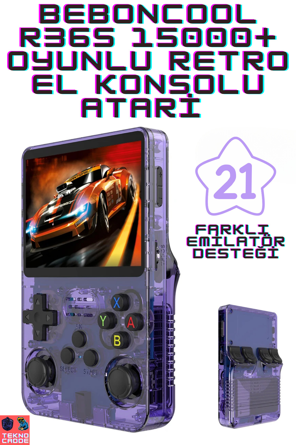 Resim Serreha R36S 64 GB Retro Oyun Konsolu 