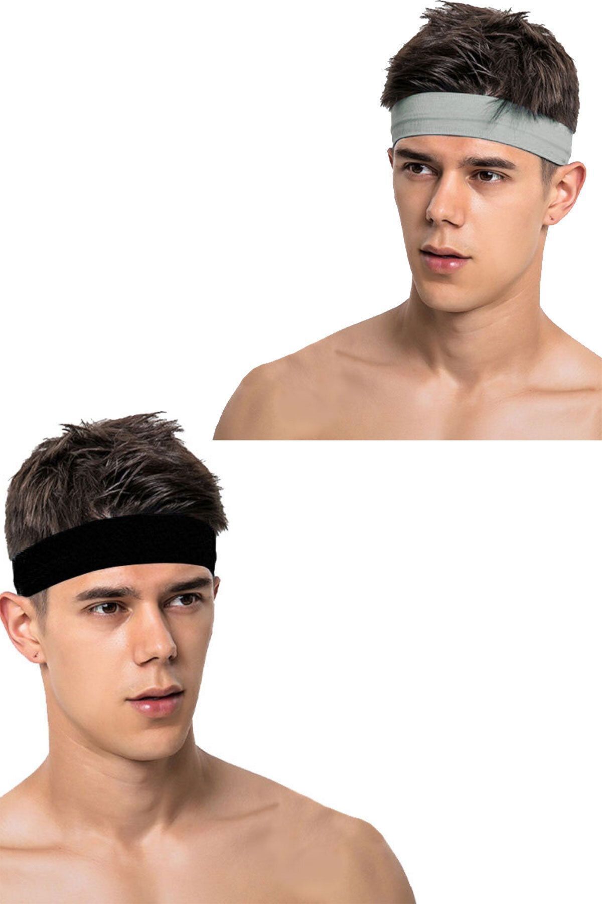 Salvia Dione 2li Erkek Spor Saç Bandı Sporcu Kafabandı Headband Tenis Ter Bantı Fitness Saç Bantları