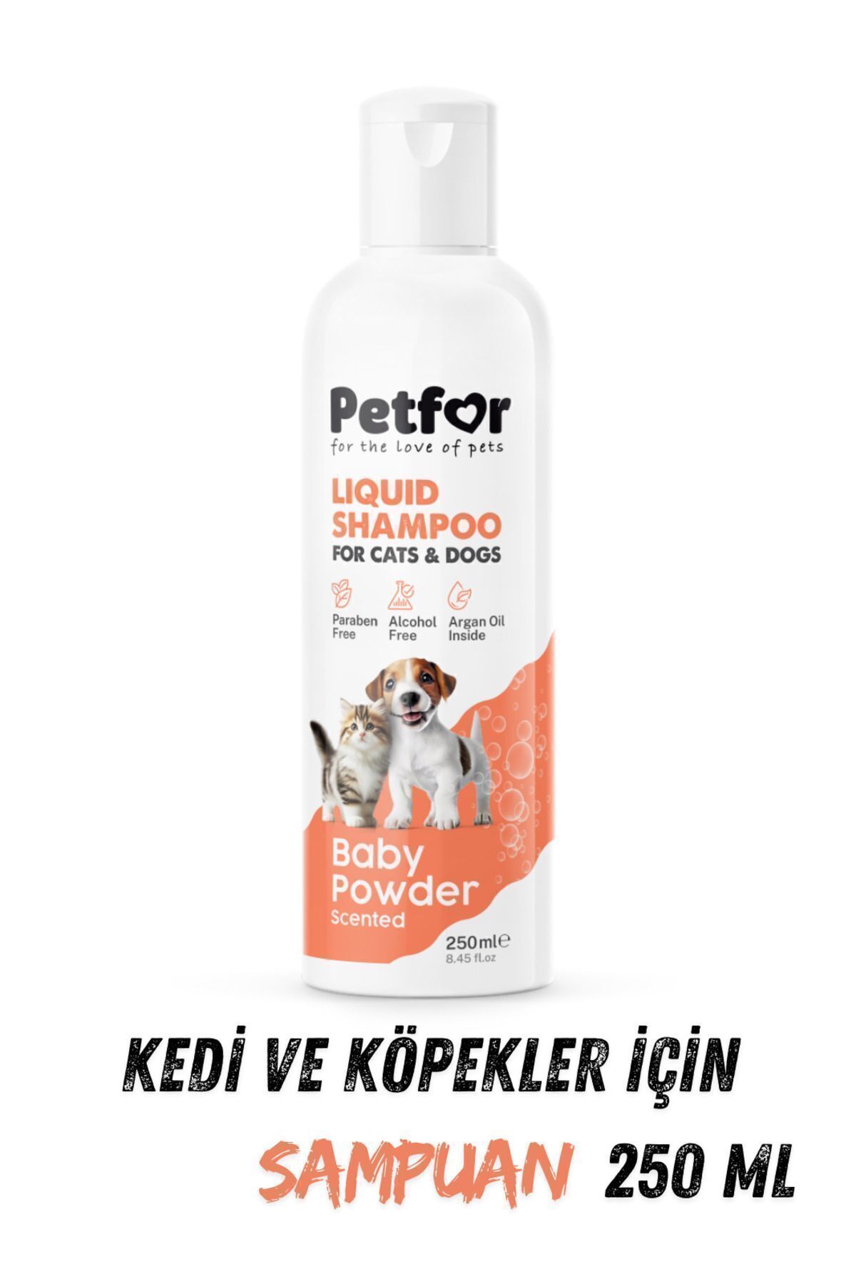 Petfor Kedi ve Köpekler için Bebek Pudralı Şampuan 250 ML fotoğrafı 3 (önizleme)