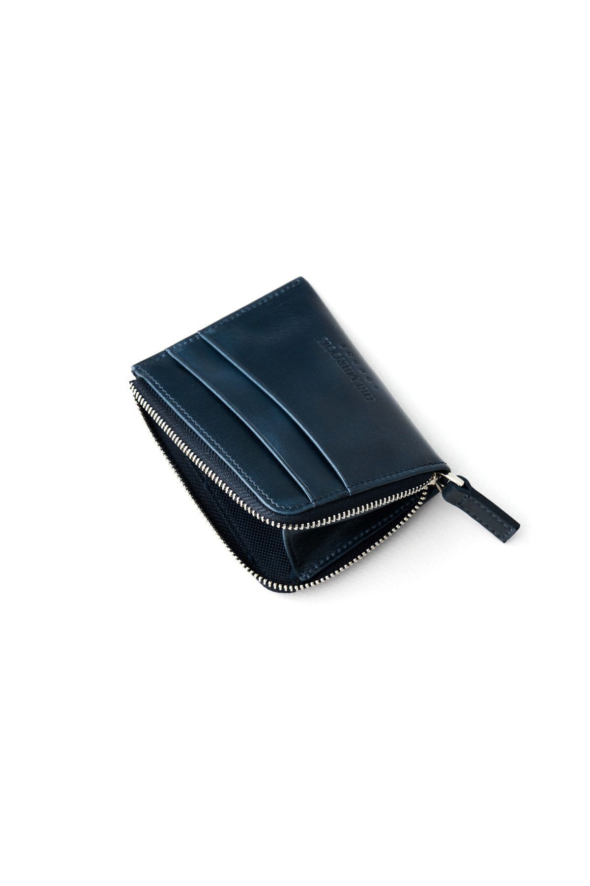 کیف پول مردانه طراحی جیب آبی چرمی SEWARD ZIPPER بسته چند بخش RFID محافظت شده خانه کارت HELMBROOK