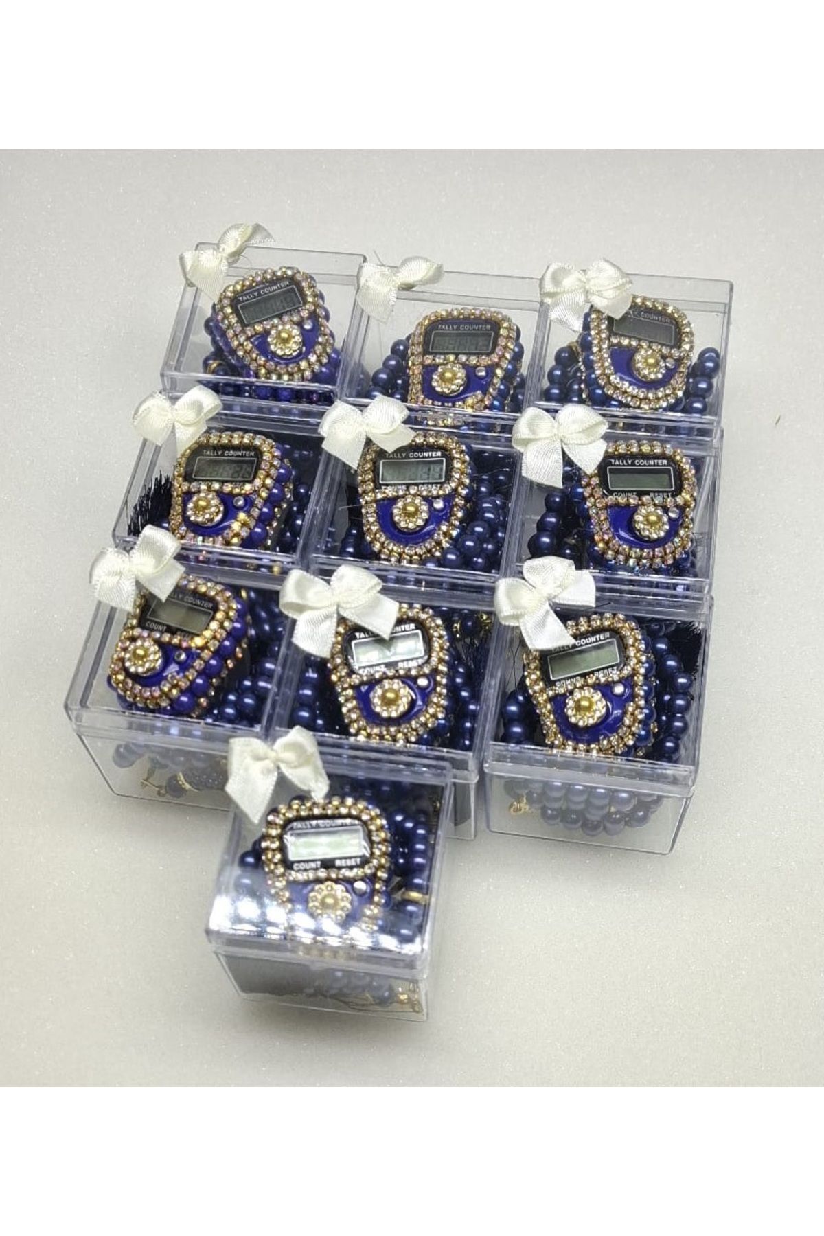 gift, 10-piece Mica Boxed Gemstone Zikirmatik Rosary Gift Set, Mawlid,circumcision, souvenirs