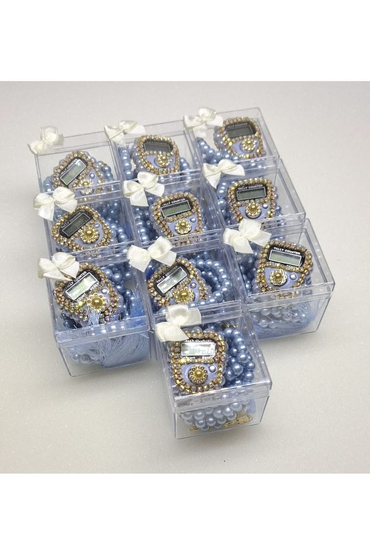 gift, 10-piece Mica Boxed Gemstone Zikirmatik Rosary Gift Set, Mawlid,circumcision, souvenirs