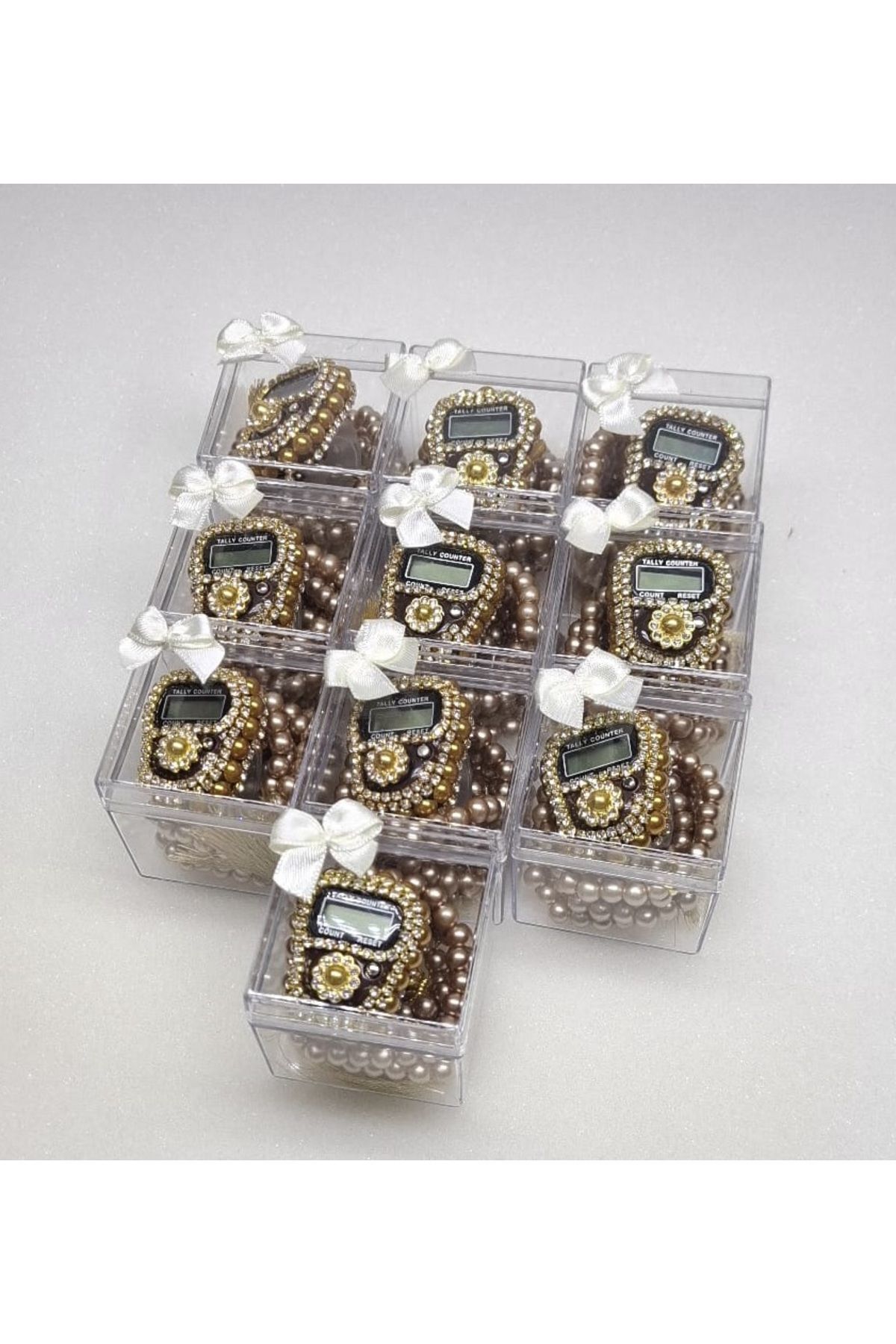 gift, 10-piece Mica Boxed Gemstone Zikirmatik Rosary Gift Set, Mawlid,circumcision, souvenirs