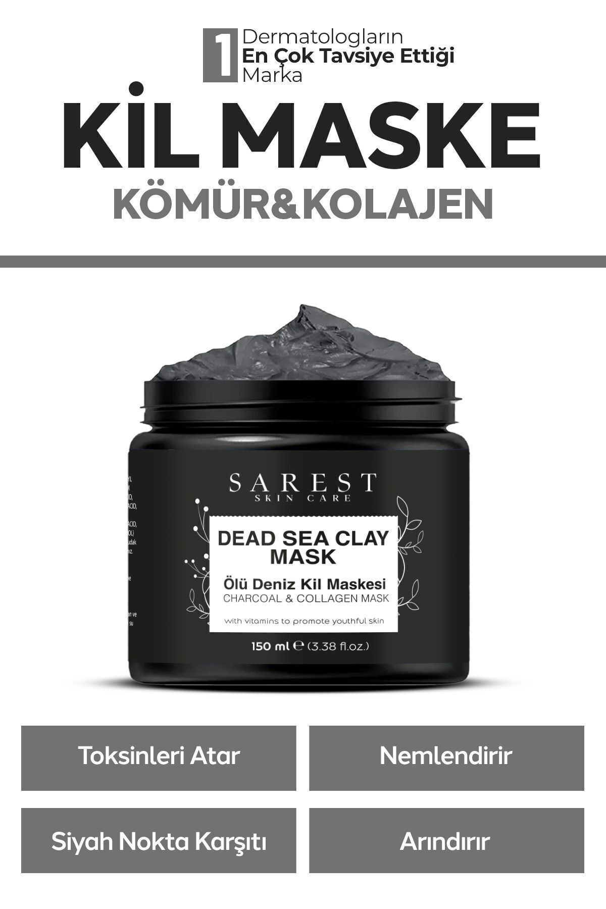 lacné de kolagène et la tache de point noir lexterminateur collagen le masque de kil 150 g
