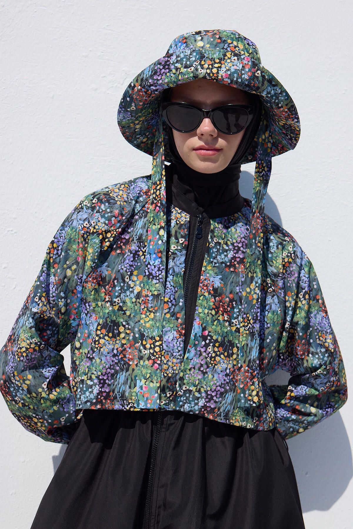 Manuka-Tiny Flower Tied Bucket Hat 4