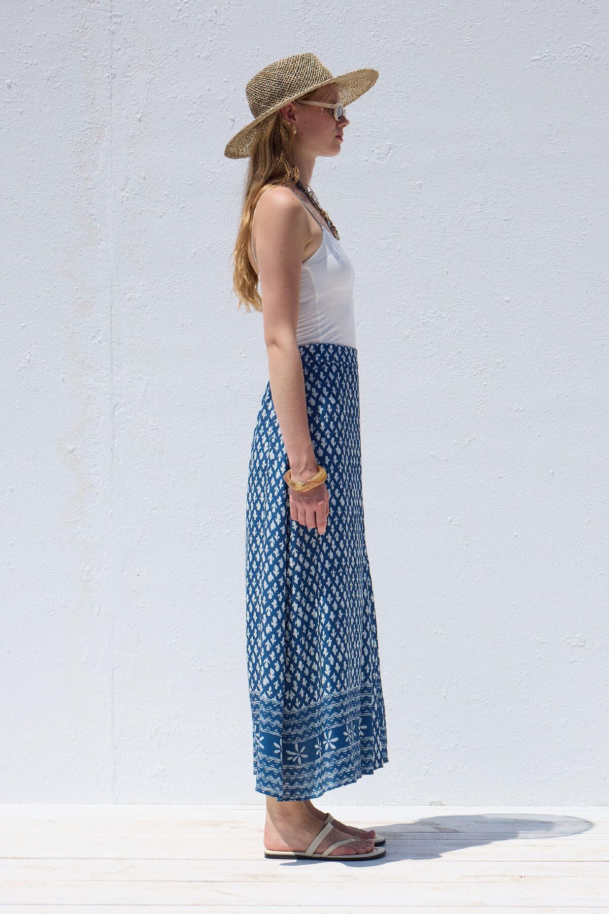 Manuka-Simone Patterned Viscose Wrap Skirt 7