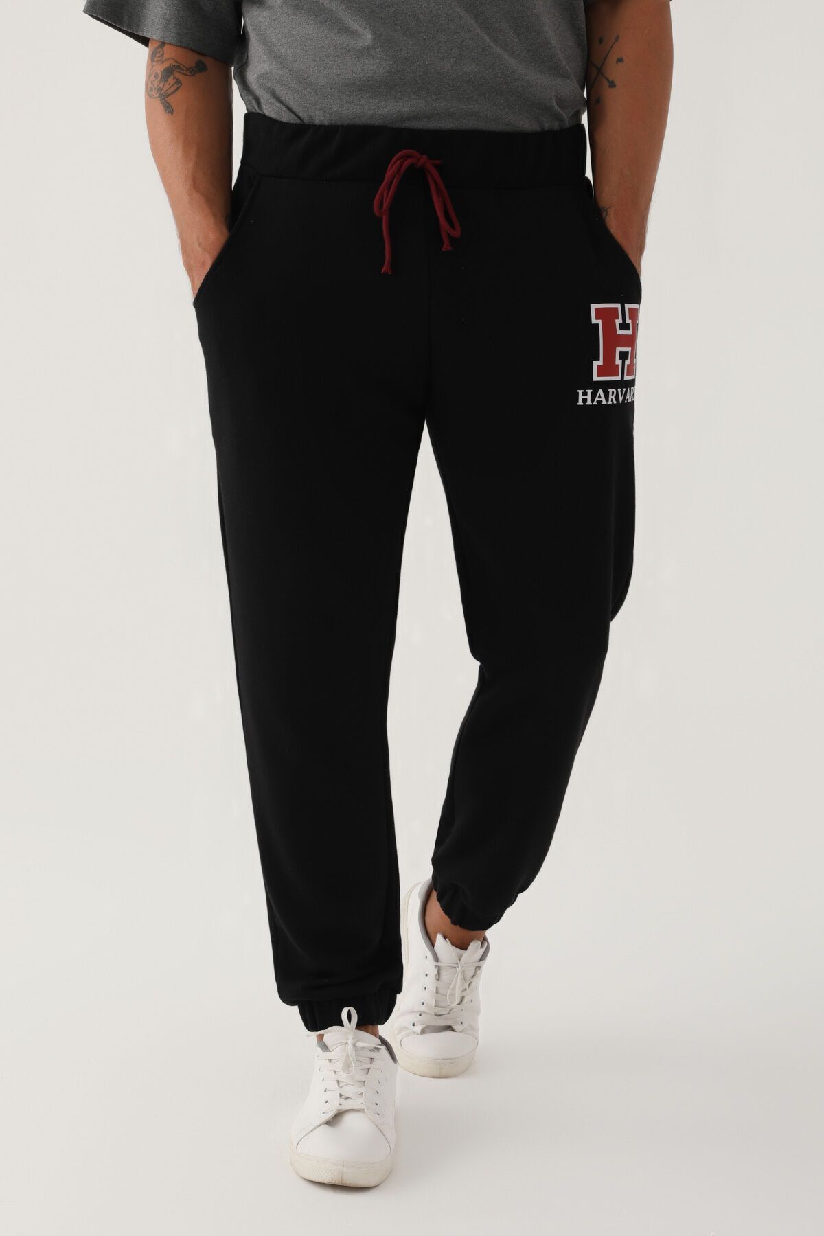 Belknap Harvard Harvard Men's Black Sweatpants Trendyol