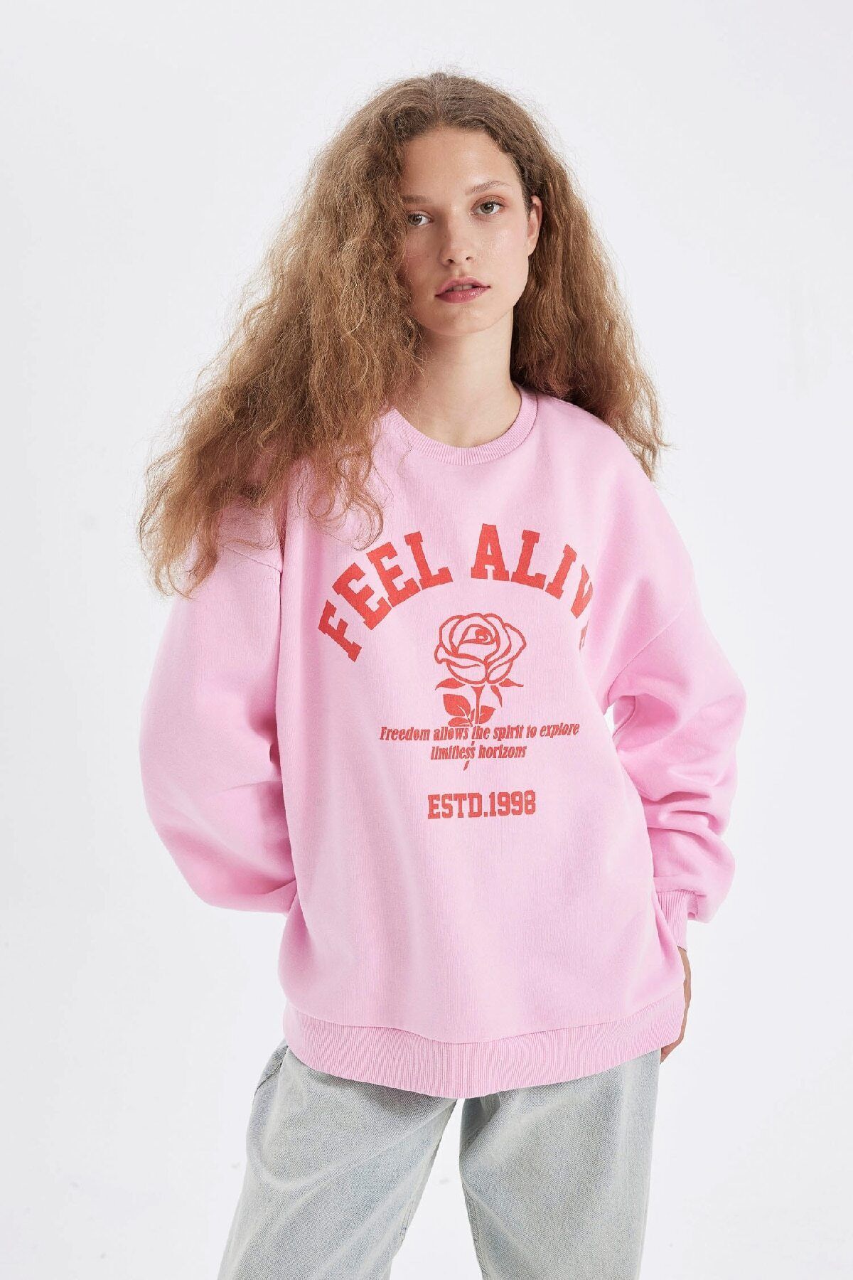 سویشرت زنانه دفاکتو | D4940AX24AU Defacto - Image 3