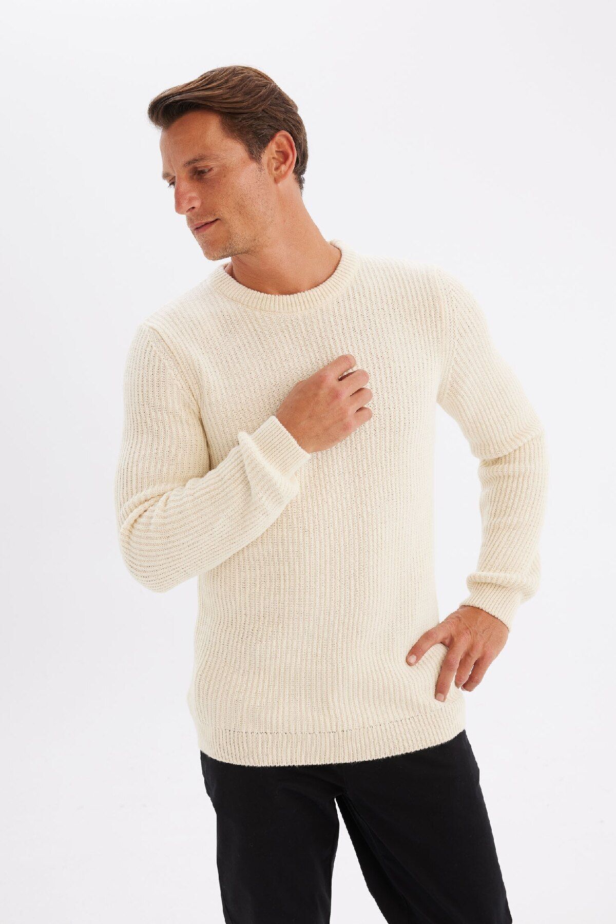 بافت مردانه دفاکتو | C8814AX24WN Defacto - Image 4