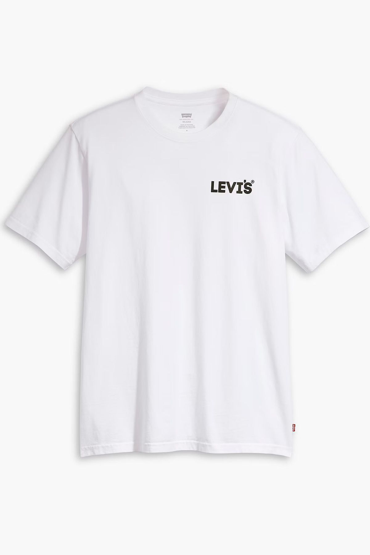 تی شرت سفید مردانه دوچرخه پنبه ای Yaka Turt Tring 's 16143 Levi's
