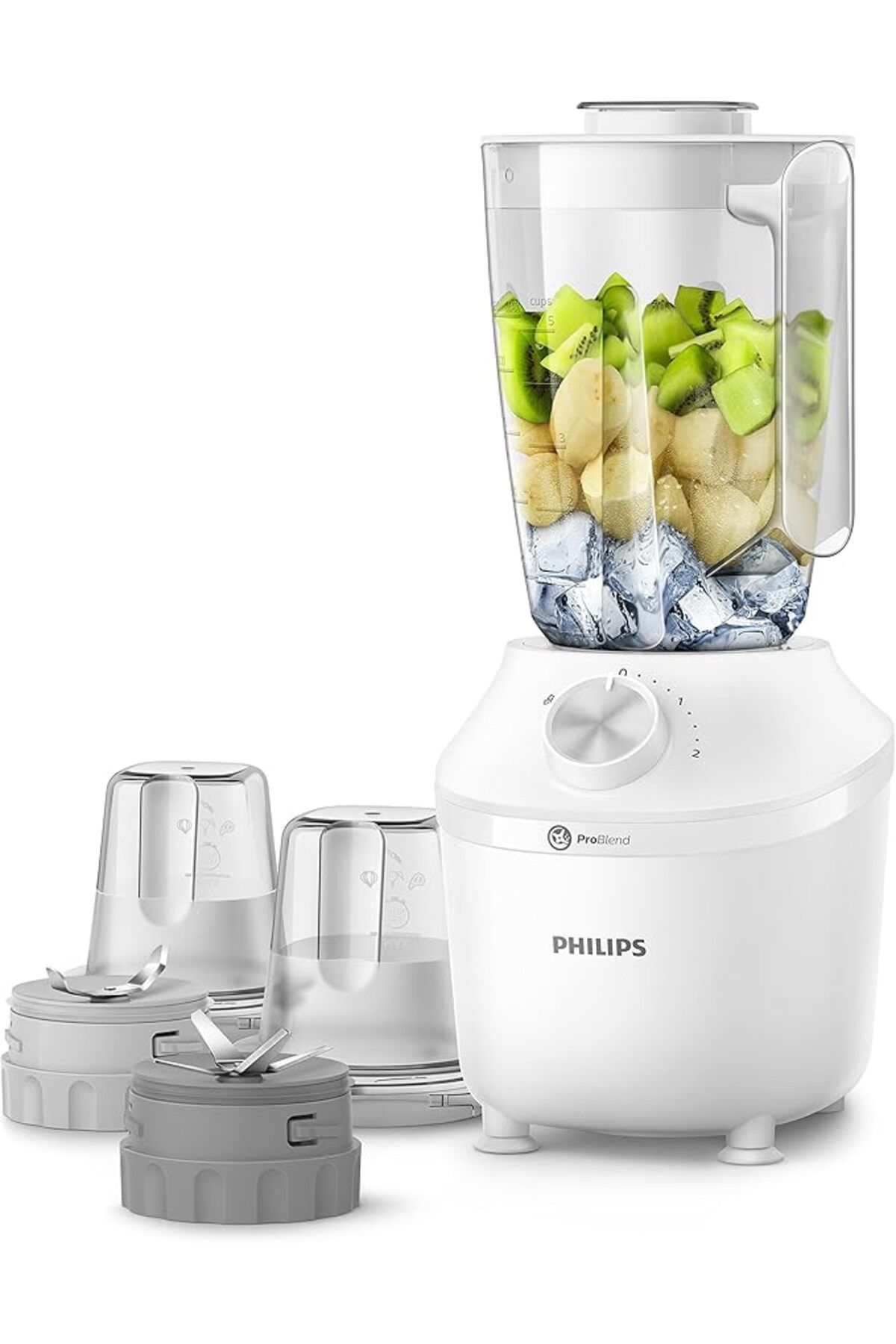 Philips-خلاط ProBlend Series 3000 - 600 واط، سعة 2 لتر، 2 إعداد سرعة + نبض - HR2191/30 1